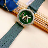 Michael Kors Parker Green Dial Green Leather Strap Watch For Women - MK4724 Authentic Buy Shop Now