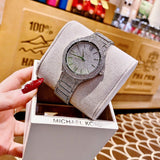 Michael Kors Kerry Crystal Pave Silver Dial Silver Steel Strap Watch For Women - MK3359 Authentic Buy Shop Now