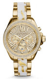 Michael Kors Wren Diamonds Gold Dial Two Tone Steel Strap Watch for Women - MK6157 Authentic Buy Shop Now