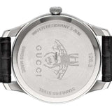 Gucci G-Timeless Sapphire Crystal White Dial Black Leather Strap Unisex Watch - YA126325 Authentic Buy Shop Now