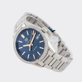 Tag Heuer Carrera Quartz Diamonds Blue Dial Silver Steel Strap Watch for Women - WAR1114.BA0601 Authentic Buy Shop Now