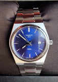 Tissot PRX Blue Dial Silver Steel Strap Watch For Men - T137.210.11.041.00 Authentic Buy Shop Now