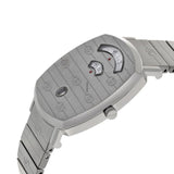 Gucci Grip Quartz Silver Dial Silver Steel Strap Watch For Women - YA157401 Authentic Buy Shop Now