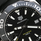 Tag Heuer Aquaracer Black Dial Black Rubber Strap Watch for Men - WAY111A.FT6151 Authentic Buy Shop Now