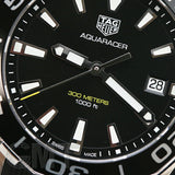 Tag Heuer Aquaracer Black Dial Black Rubber Strap Watch for Men - WAY111A.FT6151 Authentic Buy Shop Now