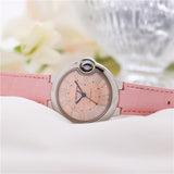 Cartier Ballon Blue De Cartier Pink Dial Pink Leather Strap Watch for Women - WSBB0031 Authentic Buy Shop Now