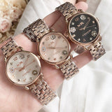 Coach Delancey White Dial Rose Gold Steel Strap Watch for Women - 14502811 Authentic Buy Shop Now