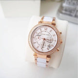 Michael Kors Parker White Dial Two Tone Steel Strap Watch for Women - MK5774 Authentic Buy Shop Now