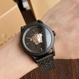 Versace Palazzo Empire Quartz Black Dial Black Steel Strap Watch For Men - VEDB00518 Authentic Buy Shop Now