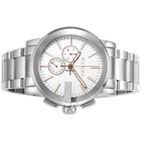 Gucci G Chrono Chronograph Silver Dial Silver Steel Strap Watch For Men - YA101201 Authentic Buy Shop Now