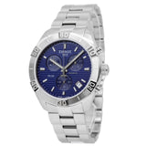 Tissot PR 100 Sport Quartz Chronograph Blue Dial Silver Steel Strap Watch For Men - T101.617.11.041.00 Authentic Buy Shop Now