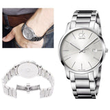 Calvin Klein City Silver Dial Silver Steel Strap Watch for Men - K2G2G146 Authentic Buy Shop Now