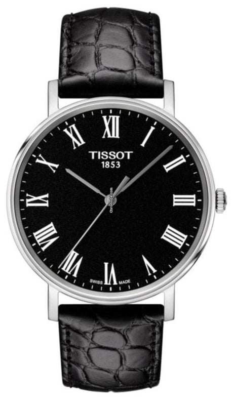 Tissot T Classic Dream Black Dial Black Leather Strap Watch for Men - T122.410.16.053.00 Authentic Buy Shop Now