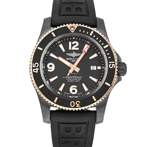 Breitling Superocean Automatic 46mm Black Dial Black Rubber Strap Watch for Men - U17368221B1S1 Authentic Buy Shop Now