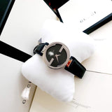 Gucci G Interlocking Black Dial Black Leather Strap Watch For Women - YA133301 Authentic Buy Shop Now