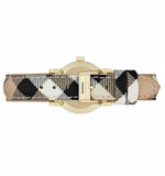 Burberry The City Diamonds Mother of Pearl Dial Brown Leather Strap Watch for Women - BU9226 Authentic Buy Shop Now