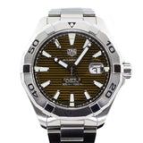 Tag Heuer Aquaracer Calibre 5 Automatic Sunray Brown Dial Silver Steel Strap Watch for Men - WAY2018.BA0927 Authentic Buy Shop Now