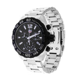 Tag Heuer Formula 1 Chronograph Black Dial Silver Steel Strap Watch for Men - CAZ1010.BA0842 Authentic Buy Shop Now