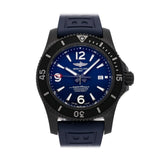 Breitling Superocean Automatic 46mm Blue Dial Blue Rubber Strap Watch for Men - M17368D71C1S1 Authentic Buy Shop Now
