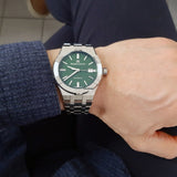 Maurice Lacroix Aikon Automatic Green Dial Silver Steel Strap Watch for Men - AI1807-SS002-630-1 Authentic Buy Shop Now