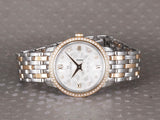 Omega De Ville Prestige Quartz Diamonds Silver Dial Two Tone Steel Strap Watch for Women - 424.25.27.60.52.001 Authentic Buy Shop Now
