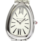 Bvlgari Serpenti Seduttori Quartz White Dial Silver Steel Strap Watch for Women - SERPENTI103141 Authentic Buy Shop Now