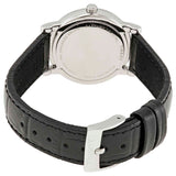 Tissot Carson Premium Lady Silver Dial Black Leather Strap Watch For Women - T122.210.16.033.00 Authentic Buy Shop Now