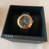 Marc Jacobs Blade Blue Dial Blue Leather Strap Watch for Women - MBM1224 Authentic Buy Shop Now