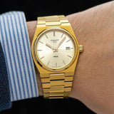 Tissot PRX Gold Dial Gold Steel Strap Watch for Men - T137.210.33.021.00 Authentic Buy Shop Now