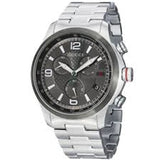 Gucci G Timeless Chronograph Grey Dial Silver Steel Strap Watch For Men - YA126238 Authentic Buy Shop Now