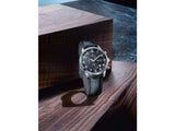 Hugo Boss Aeroliner Chronograph Quartz Black Dial Black Leather Strap Watch For Men - HB1512448 Authentic Buy Shop Now
