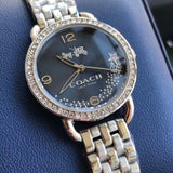 Coach Glitz Blue Dial Silver Steel Strap Watch for Women - 14502693 Authentic Buy Shop Now