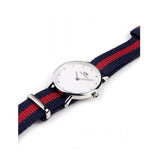 Daniel Wellington Classy Oxford White Dial Two Tone Nylon Strap Watch For Women - DW00100072 Authentic Buy Shop Now