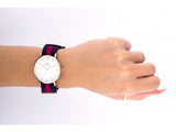 Daniel Wellington Classic Oxford White Dial Two Tone NATO Strap Watch For Women - DW00100029 Authentic Buy Shop Now