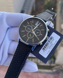 Tommy Hilfiger Kyle Quartz Black Dial Black Leather Strap Watch for Men - 1791630 Authentic Buy Shop Now