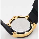 Guess Matrix Multifunction Gold Dial Black Rubber Strap Watch For Men - GW0423G2 Authentic Buy Shop Now