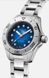 Tag Heuer Aquaracer Professional 200 Automatic Diamond Blue Dial Silver Steel Strap Watch for Women - WBP2411.BA0622 Authentic Buy Shop Now