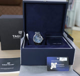 Tag Heuer Carrera Automatic Blue Dial Silver Steel Strap Watch for Men - WBN2016.BA0640 Authentic Buy Shop Now