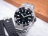 Maurice Lacroix Aikon Venturer Black Dial Silver Steel Strap Watch for Men - AI6058-SS002-330-1 Authentic Buy Shop Now