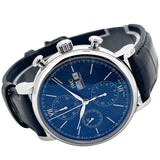 IWC Portofino Chronograph Blue Dial Black Leather Strap Watch for Men - IW391023 Authentic Buy Shop Now