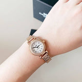Coach Madison Crystals White Dial Rose Gold Steel Strap Watch For Women - 14502405 Authentic Buy Shop Now
