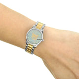Gucci G Timeless Quartz Mother of Pearl Blue Dial Two Tone Steel Strap Watch For Women - YA1265011 Authentic Buy Shop Now