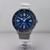 Breitling Superocean Heritage '57 Special Edition II Blue Dial Silver Mesh Bracelet Watch for Men - A103702A1C1A1 Authentic Buy Shop Now