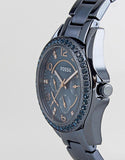 Fossil Riley Quartz Blue Dial Blue Steel Strap Watch for Women - ES4294 Authentic Buy Shop Now
