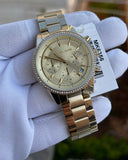 Michael Kors Ritz Gold Dial Gold Steel Strap Watch for Women - MK6356 Authentic Buy Shop Now