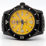 Breitling Superocean Automatic 46mm Yellow Dial Black Rubber Strap Watch for Men - M17368D71I1S1 Authentic Buy Shop Now