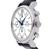 IWC Portofino Chronograph White Dial Black Leather Strap Watch for Men - IW391024 Authentic Buy Shop Now
