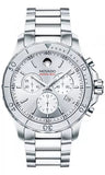 Movado Series 800 Chronograph Silver Dial Silver Steel Strap Watch For Men - 2600111 Authentic Buy Shop Now