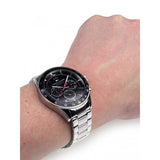 Tommy Hilfiger Luke Chronograph Black Dial Silver Steel Strap Watch for Men - 1791104 Authentic Buy Shop Now