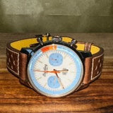 Breitling Top Time Deus Limited Edition White Dial Brown Leather Strap Watch for Men - A233112A1A1X1 Authentic Buy Shop Now